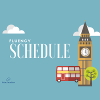 Fluency Schedule (Cronograma de inglês)